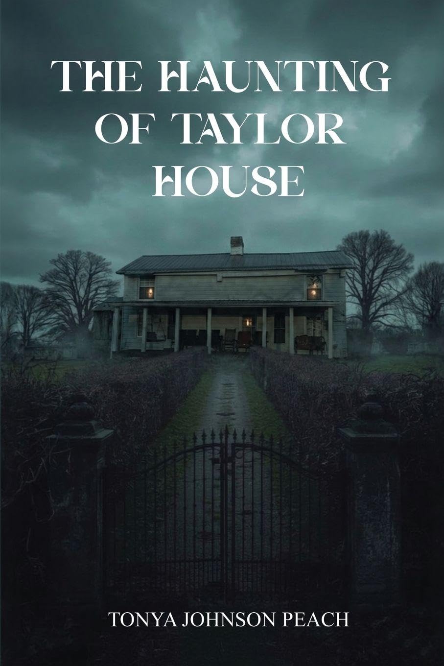 Cover of The Haunting of Taylor House, an antique leather-bound book